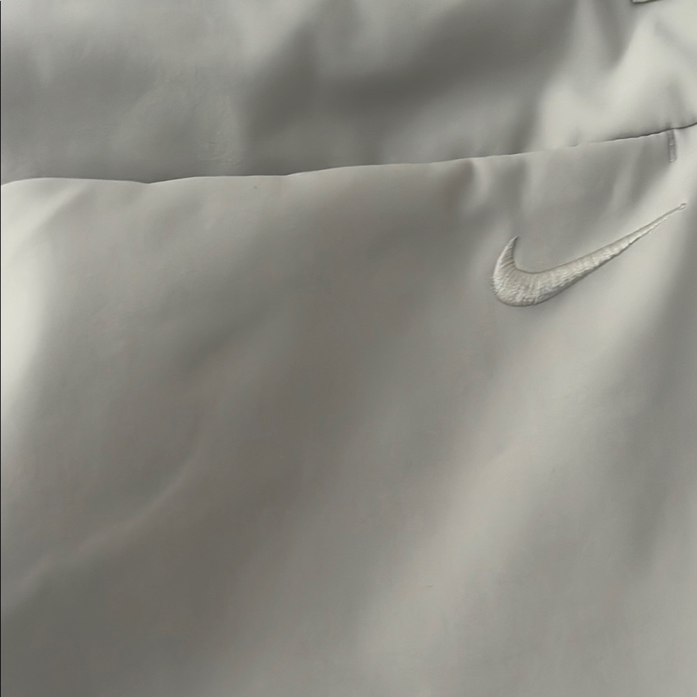 Cream color Nike Shorts with Tailored Flat Front Design - Picture 3 of 14